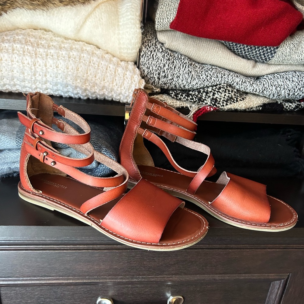 American Eagle Outfitters Brown Gladiator Sandals
